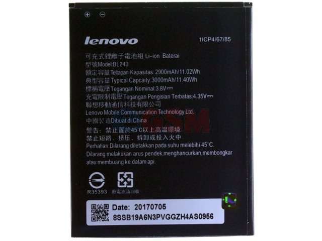Acumulator Lenovo BL243 original pentru Lenovo A7000