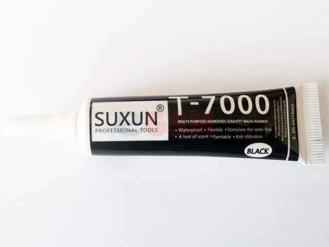 adeziv gel universal suxun t-7000 negru flacon 15 ml