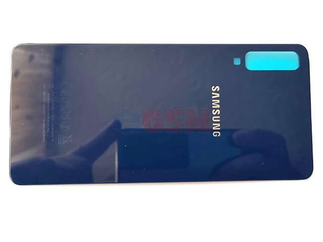 capac baterie samsung sm-a750f galaxy a7 2018 albastru din sticla