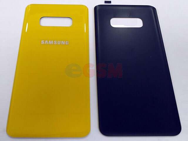 Capac baterie Samsung SM-G970F Galaxy S10E galben DIN STICLA