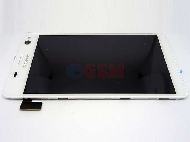 Display cu touchscreen si rama Sony Xperia C4, Xperia C4 Dual alb