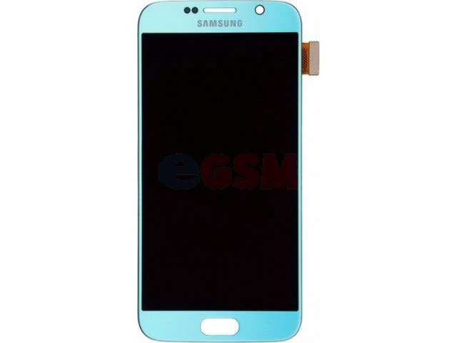 Display cu touchscreen Samsung SM-G920f Galaxy S6 original - albastru