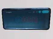 Capac baterie Huawei P20 Pro, CLT-L09, CLT-L29 albastru DIN STICLA